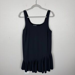 SPANX Black Pleated Hem Dress